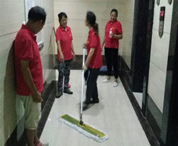 保潔員工作現場